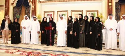 H.H. Sheikh Hamdan Bin Rashid receives the graduates of the Multiculturalism and Leadership program