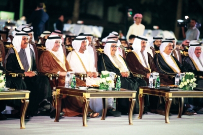 H.H. Sheikh Hamdan bin Rashid witnesses a mass wedding for DEWA’s employees