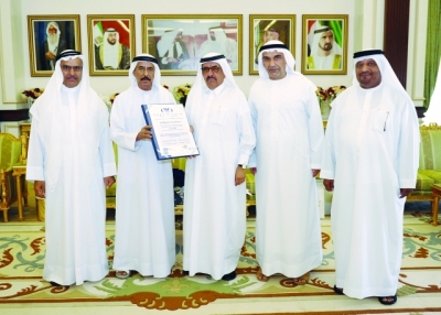 H.H. Sheikh Hamdan bin Rashid receives ISO quality management certification for Al Maktoum Foundation