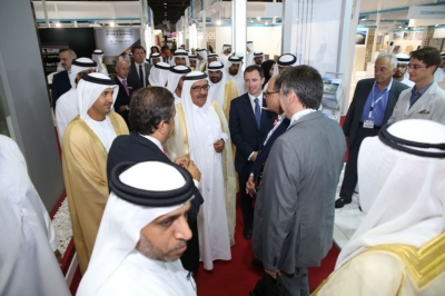H.H. Sheikh Hamdan bin Rashid opens the exhibitions of “INDEX" and "Middle East Stone"