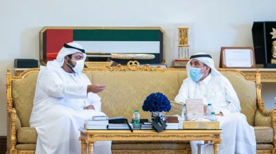 Hamdan bin Rashid receives Fujairah Crown Prince
