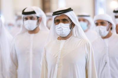 Mohammed bin Rashid performs funeral prayer for Hamdan bin Rashid